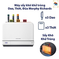Bộ dao thớt khử khuẩn UV và sấy khô 70ºC Morphy Richards MR1001 tích hợp khay đựng đũa - Hàng Nhập K