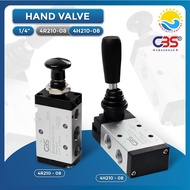 Hand Pull Valve BSPP - 4H210-08 - (1/ 4" Thread) - Pneumatic Valve 4R210-08