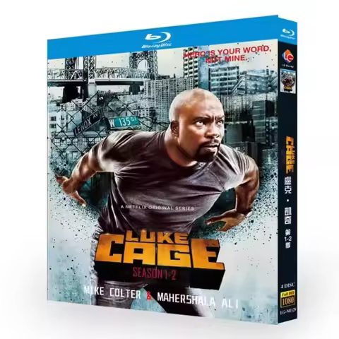 HD TV Series Luke Cage Seasons 1-2 (2016-2018), Blu-ray 4 Discs English Pronunciation BD DVD
