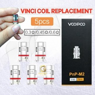 5PCS VOOPOO VINCI AUTHENTIC Pod Kit 0.3 ohm dan 12 ohmMesh Coil Vape Occ VINCI X murah bisa satuan