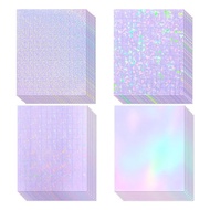 10 Sheets/pack A4 Shimmer Cold Lamination Film Iridescent Decor Sheets