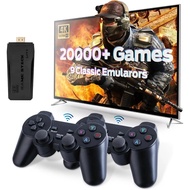 4K Game Stick คอนโซลวิดีโอเกมย้อนยุค 20000 เกม Emuelec 9 อีมูเลเตอร์ Stick เครื่องเล่นเกมพร้อมการควบ