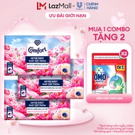 Combo 3 Hộp Giấy Thơm Comfort Hương Mẫu Đơn Và Hoa Hồng Ohara 40 tờ/hộp Dành Cho Máy Sấy Quần Áo Tủ