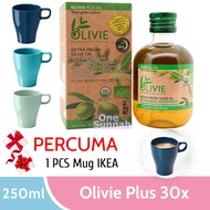 Minyak Zaitun Olivie Plus 30x Extar Virgin Olive House Percuma Cawan