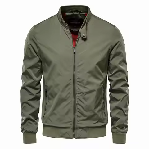 Autumn Stand Up Collar New Men's Jacket Men Casual Jacket Fashionable Men's Classical Top Jacket Man