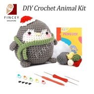 【SG】DIY Crochet Kit with Step-by-Step Video Crochet Kit for Beginner Tutorials Knitting Starter Kit 