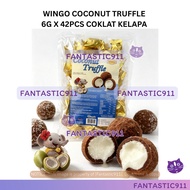 (Halal) Wingo Coconut Truffle 6g X 42pcs Coklat Kelapa F911