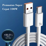 100W 7A Super Fast Charging Cable for Type C USB-C lighting Flash Data Cable Charge Cable