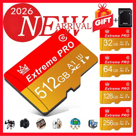 Original 512GB Micro Flash SD Card Extreme SD Memory Card 32GB 64GB TF Flash Cards 256GB 128GB A2 U3
