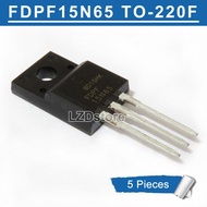 5pcs FDPF15N65 TO-220F 15N65 TO220F TO-220 N-channel 15A/650V MOSFET Transistor new