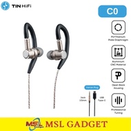 TIN HIFI C0 PU + Titanium Diaphragm Driver Earphone In Ear Monitor IEM USB Type C With Microphone