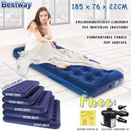BESTWAY 67000 + PUMP Portable Series Inflatable Single Air Bed Mattress - Premium Tilam Angin Tilam 