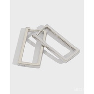 S925Fashion Earrings Korean Style Women Versatile Personality Geometric ET293Sterling silver simple 