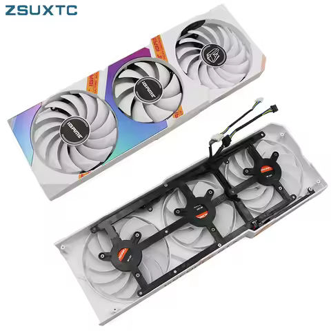 DIY 4Pin Cooler Fan Replace For COLORFUL GeForce RTX 3080 3070 3060 Ti iGame Ultra OC White RTX3080
