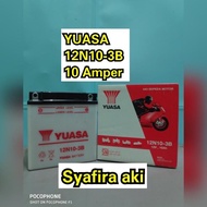 Aki Motor Binter Mercy Yuasa 12N10-3B 12 Volt 10 Amper #Gratisongkir