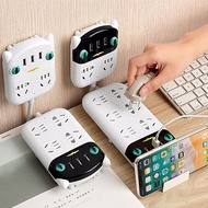 3-Prong 4-Point White Electrical Plug.