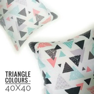 Sofa Cushion Cover 40x40cm Triangle Colors