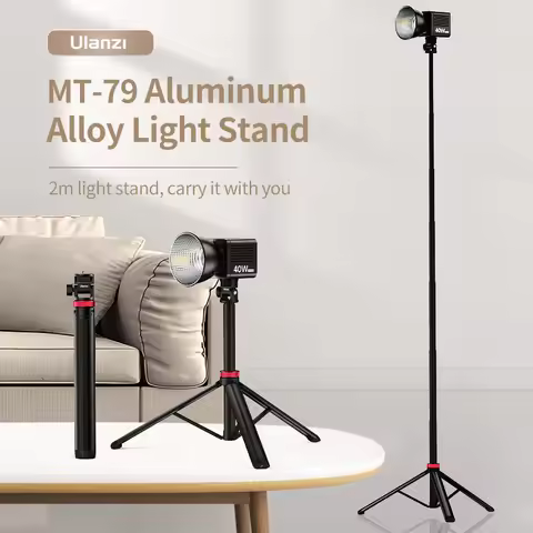 Ulanzi MT-79 Extendable Tripod with 1/4'' Screw for DSLR Camera Smartphone Fill Light Microphone Tri
