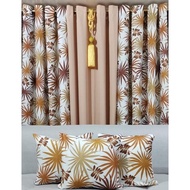 WindowStyleMNL 3in1 "Lyka Brown" Curtain 5-8 feet