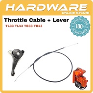 BG328 T328 Throttle Cable + Throttle Lever Brush Cutter Minyak Wayar Mesin Rumput