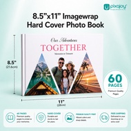 Pixajoy 8.5" x 11"/ 11" x 8.5" Imagewrap Hardcover PhotoBook , 60pgs print Photo album cuci gambar c