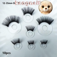 KANGNAI 10pcs Eyes Eyelash Toys, 12-35mm DIY Doll Toy Safety Eyes,  8 Styles Stereoscopic Flash Eyel