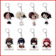 PS3 Bungo Stray Dogs Nakajima Atsushi Dazai Osamu Anime Character Merch Chibi Acrylic Keychain Bag C