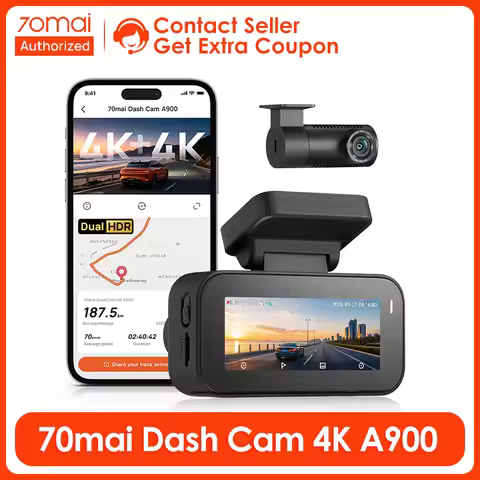 70mai 4K Dash Camera A900 HDR F1.55 Support Dual 4K Superior Imaging 4G Cloud Supercapacitor 2.0 Par