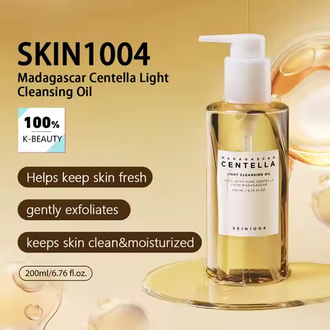 SKIN1004 Korean Madagascar Centella Light Cleansing Oil 200ml All In One Deep Pore Cleansing Makeup 