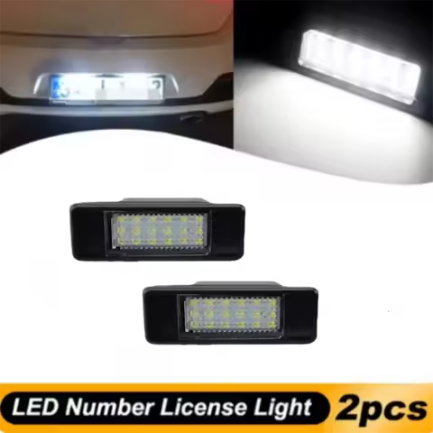 2X for Citroen C2 C3 C5 C6 C8 and Peugeot 106 1007 207CC 307 308 3008 406 508 607 LED License Number