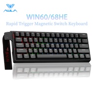 AULA WIN60/68HE Magnetic Keyboard RT Gaming Wired RGB Hot-swap 8kHz low latency Mechanical Keyboard