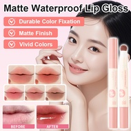 Affordable makeup for students: matte lip gloss.