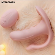 ┋❅✘MY9COLORS New Wearable Dildo Vibrator Clitoris Stimulator Massage Wireless Warming Vibrator Masturbation Sex Toys for