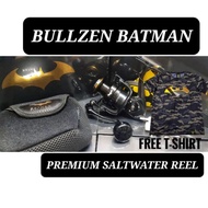 🔥🔥 NEW BULLZEN X BATMAN 2020 LIMITED EDITION SALTWATER SPINNING REEL WITH ALUMINUM BODY
