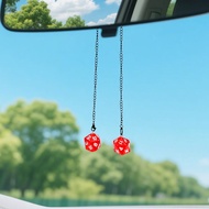 Lucky D20 Dice Car Rear View Mirror Hanging Ornament - Mystic Rearview Charm for Adventure & Fortune