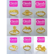 Emas 999 cincin adjustable/999gold Ring/999足金戒指