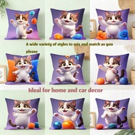 throw pillow case 18x18 16x16 20x20inches Cute Cat Play cushion
