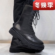 Hot SaLe Red Dragonfly Dr. Martens Boots Men's Leather Boots Outdoor Climbing Boots Zipper High-Top Men's Shoes Snow Boo
