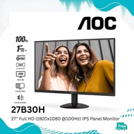 AOC 27" 27B30H IPS FHD Adaptive Sync 100Hz 1ms Frameless Gaming Monitor