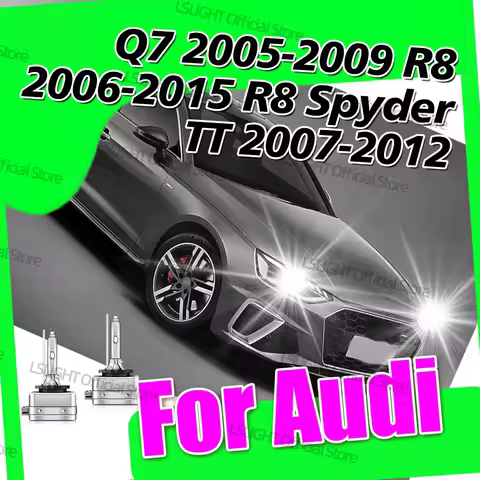 2x HID Xenon Head Lamps 12V 35W 6000K 8000K 10000K D1S D1 For Audi Q7 2005-2009 R8 2006-2015 R8 Spyd