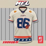 [NFL OVERSIZED BERSULAM] NFL12 NFL Edition SHOKUBAI 280GSM JERSEY