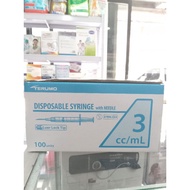 DISPOSABLE SYRINGE WITH NEEDLE 100 UNITS 3cc/ml