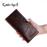 Cobbler Legend Business Men's Wallet Solid Real Leather Long Wallet cow leather