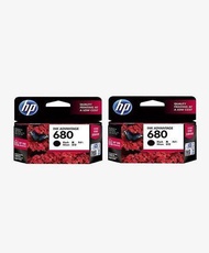 HP 680 Black Ink Cartridge Twin 2-Pack