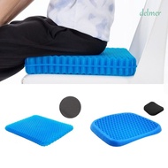 DELMER Gel Seat Cushion, Portable Foldable Honeycomb Gel Cushion, Massage Thick Relief Tailbone Pressure with Non-Slip Cover Chair Pad for Long Sitting Car