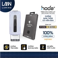 HODA anti-peeping tempered glass with full black border for iPhone 16/16 Plus and 15 Series