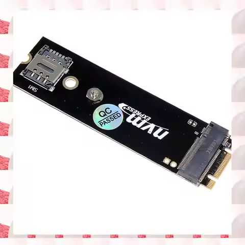 ABGN M.2 B-Key To M.2 M-Key NVME Or B-Key Adapter Card For 3G/4G/5G LTE Module With SIM Card Slot