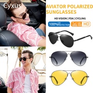 Cyxus Aviator Stretchable Sunglasses Polarized Lenses UV400 Vintage Sunglasses For Women Or Men 1047