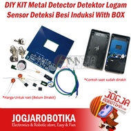 DIY KIT Metal Detector Detektor Logam Sensor Deteksi Besi With BOX