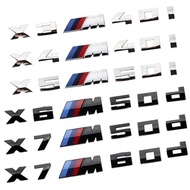 For BMW X3 X4 X5 X6 X7 M 7.3cm Sticker 40D 40I 50D 50I 60D 60I Modified Digital Displacement Standar